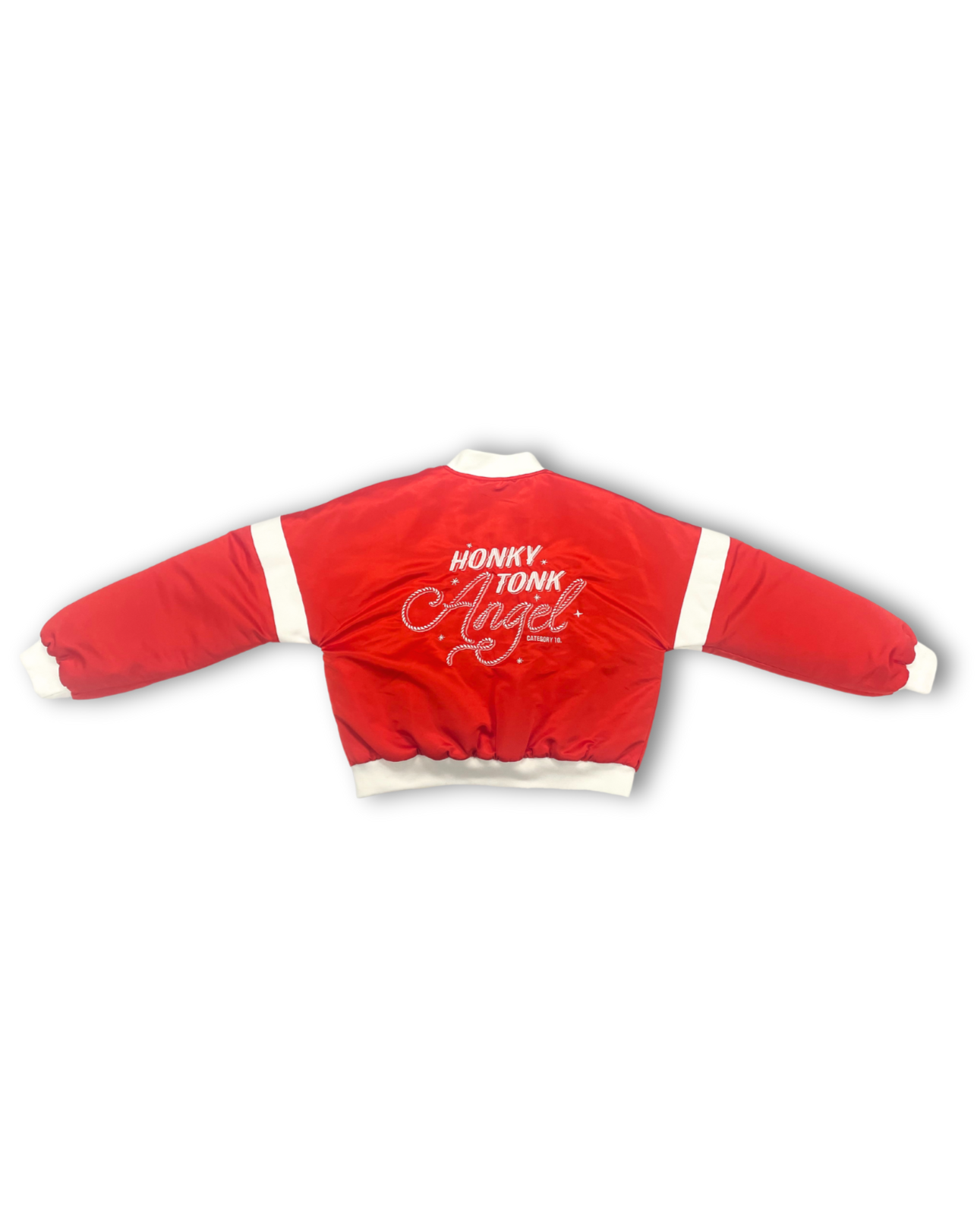 Category 10 Honky Tonk Angel Red Satin Jacket - OUTERWEAR