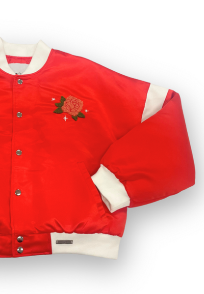 Category 10 Honky Tonk Angel Red Satin Jacket - OUTERWEAR