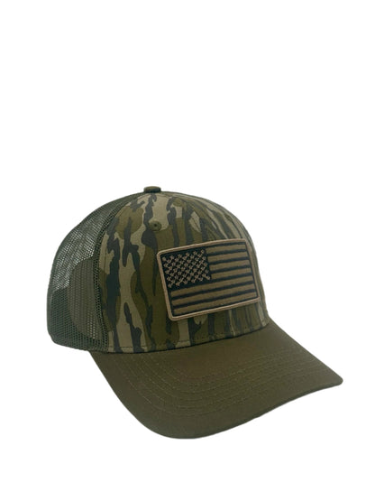 Category 10 Mossy Oak American Flag Hat - HATS