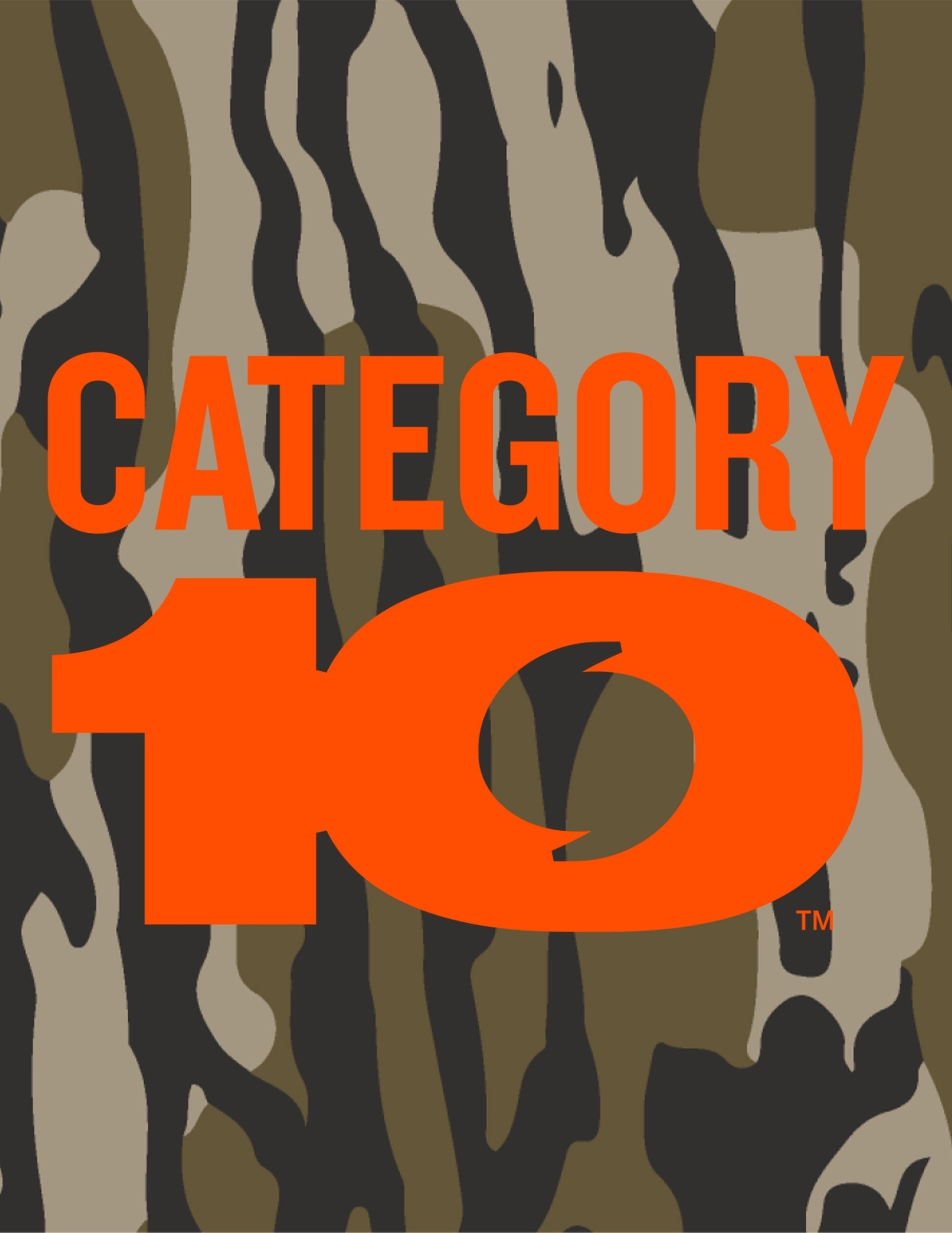 Category 10 Mossy Oak Safety Orange Logo Hat - HATS