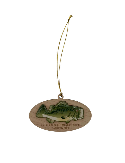 Category 10 Mounted Bass Ornament - ORNAMENTS