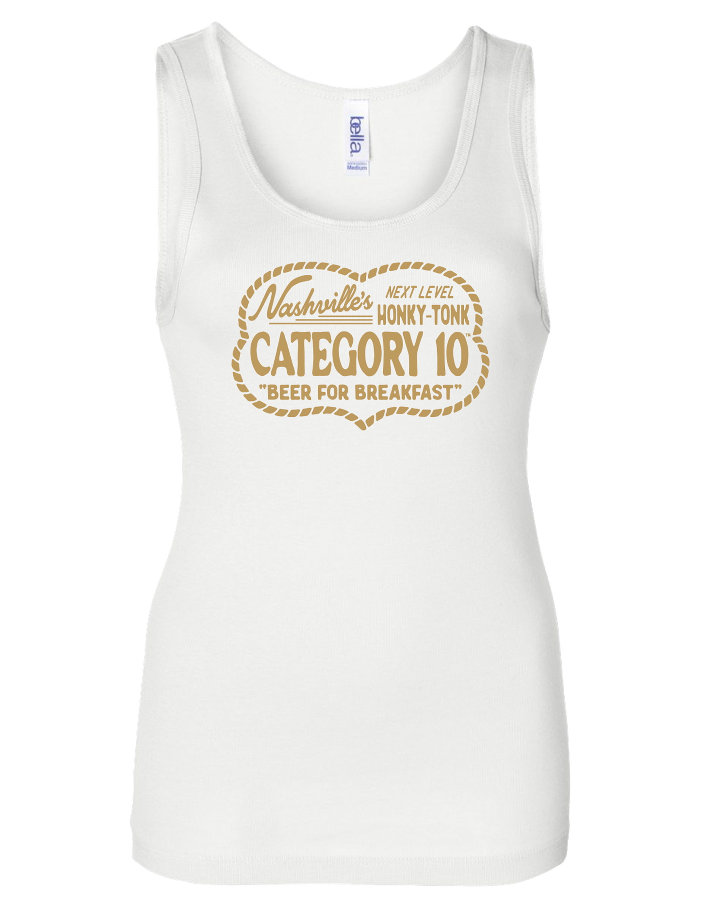 Category 10 Nashville Beer For Breakfast Ribbed Women’s Tank - TANKS