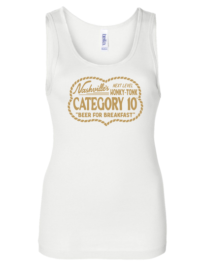 Category 10 Nashville Beer For Breakfast Ribbed Women’s Tank - TANKS