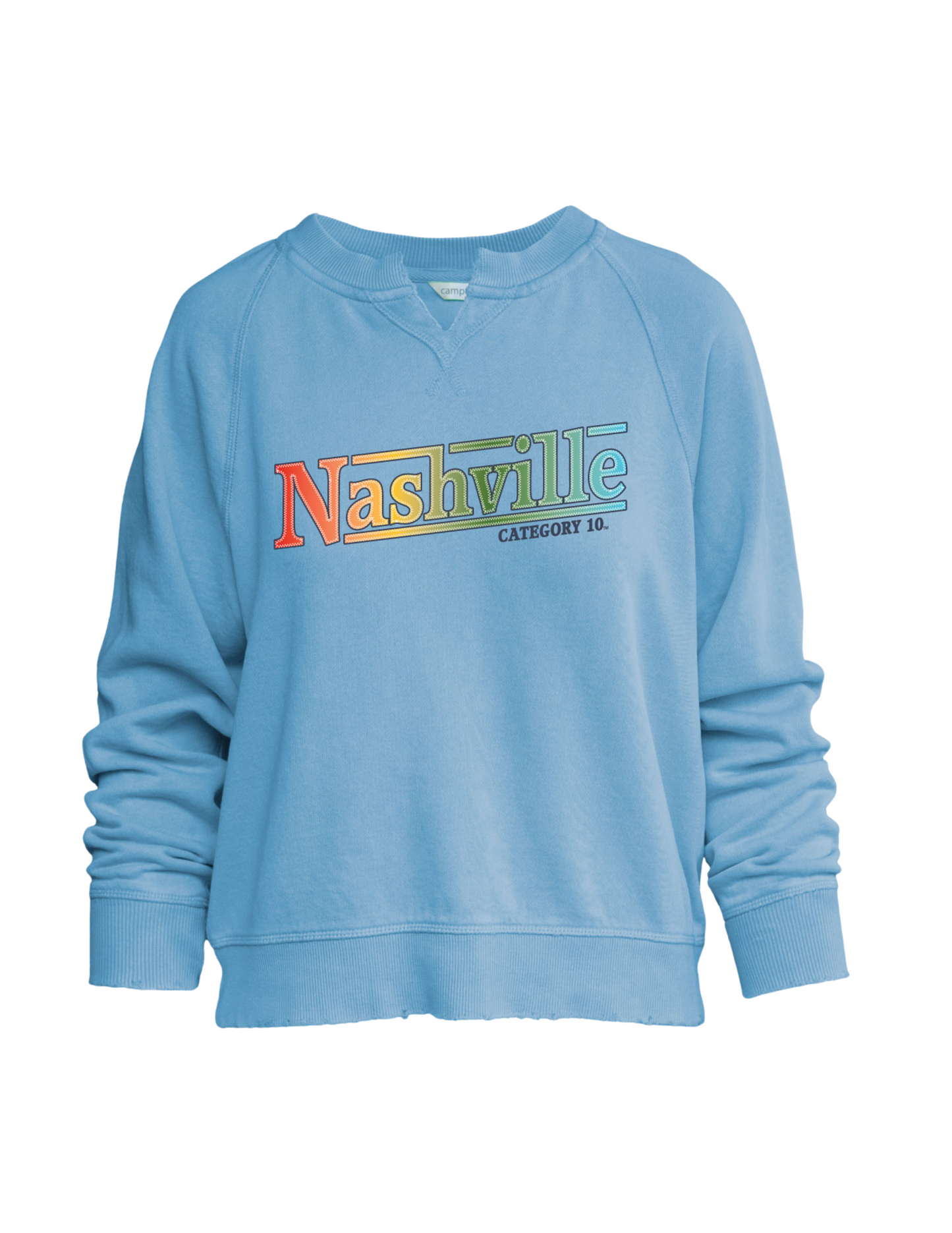 Category 10 Nashville Gradient Women’s Crew - FLEECE
