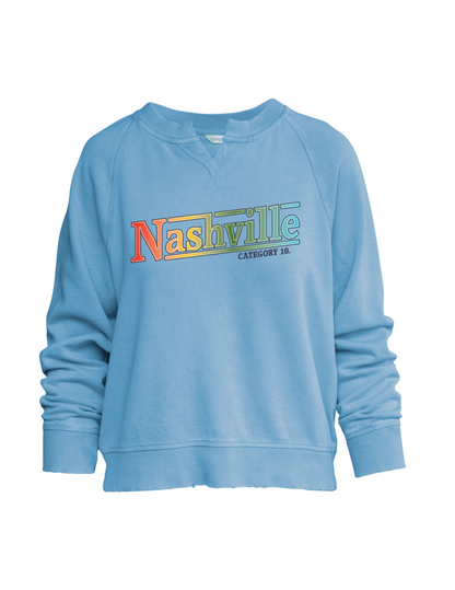 Category 10 Nashville Gradient Women’s Crew - FLEECE