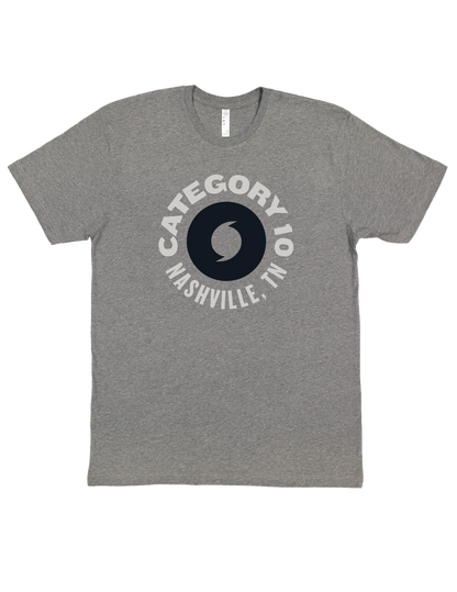 Category 10 Nashville Logo T-Shirt - GRAY / SM - S/S