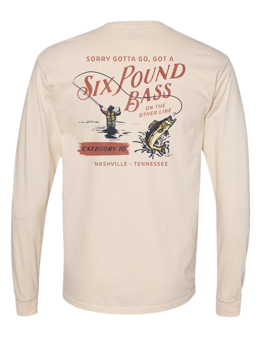 Category 10 Six Pound Bass Long Sleeve T-Shirt - L/S