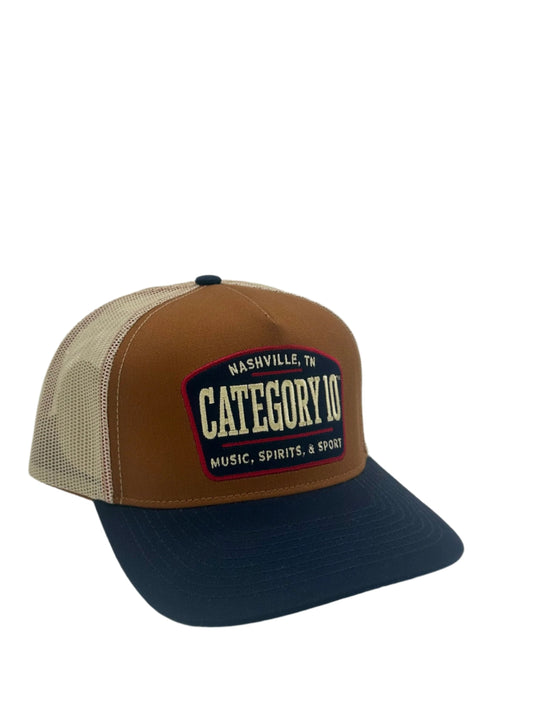 Category 10 Tri-Color Spirits and Sport Trucker Hat - HATS