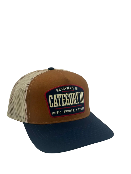 Category 10 Tri-Color Spirits and Sport Trucker Hat - HATS