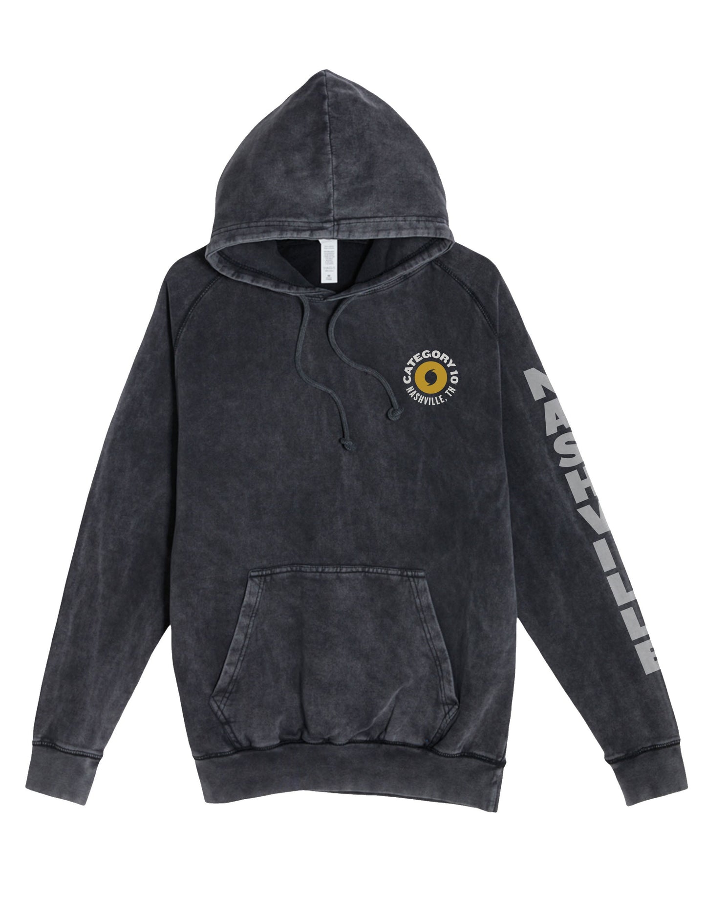 Category 10 Vintage Wash Logo Hoodie - FLEECE