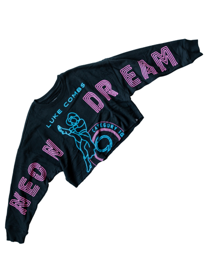 Category 10 Women’s Neon Dreams Long-Sleeve Crop - FLEECE