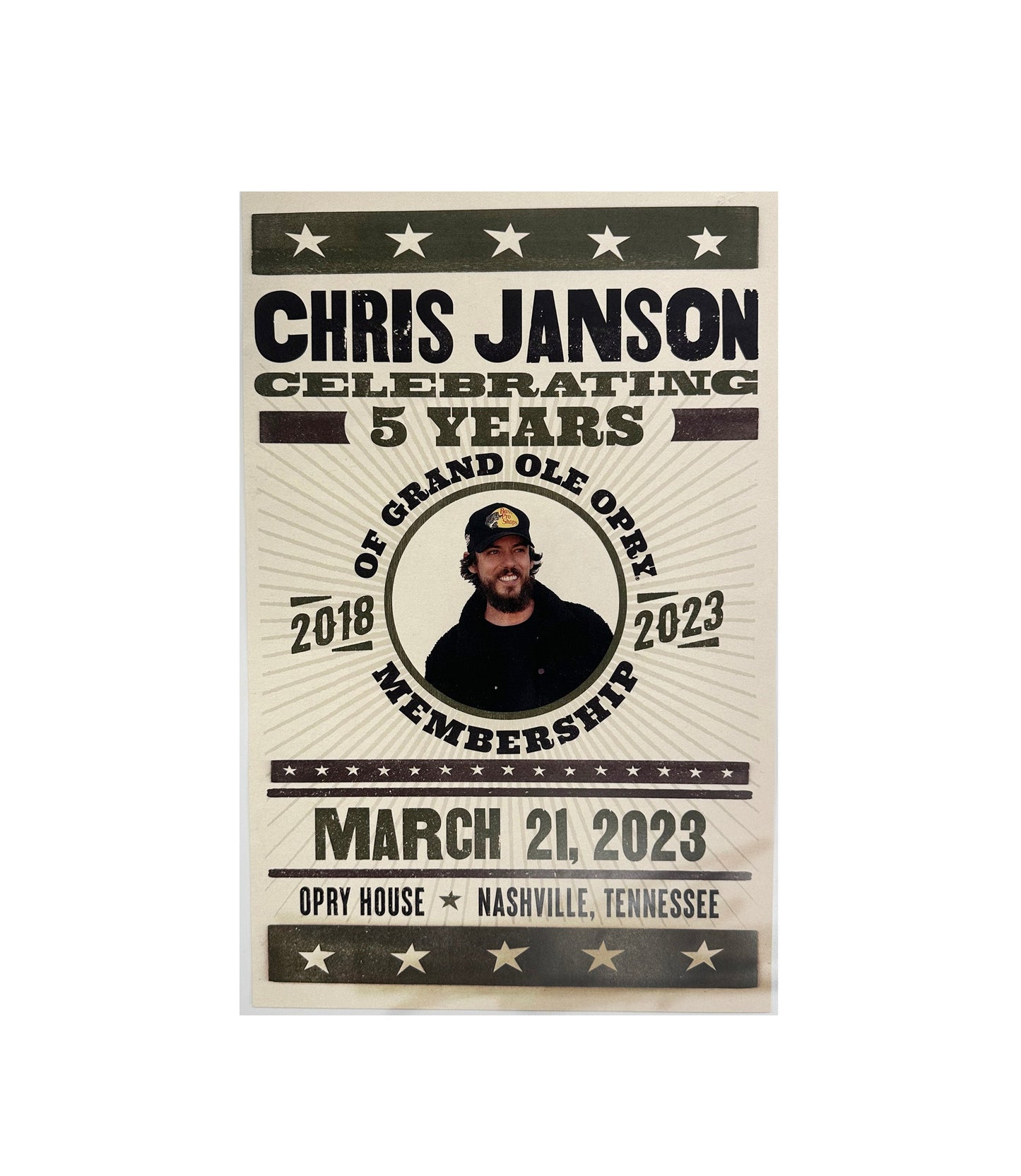 Chris Janson 5th Anniversary Poster - POSTERS
