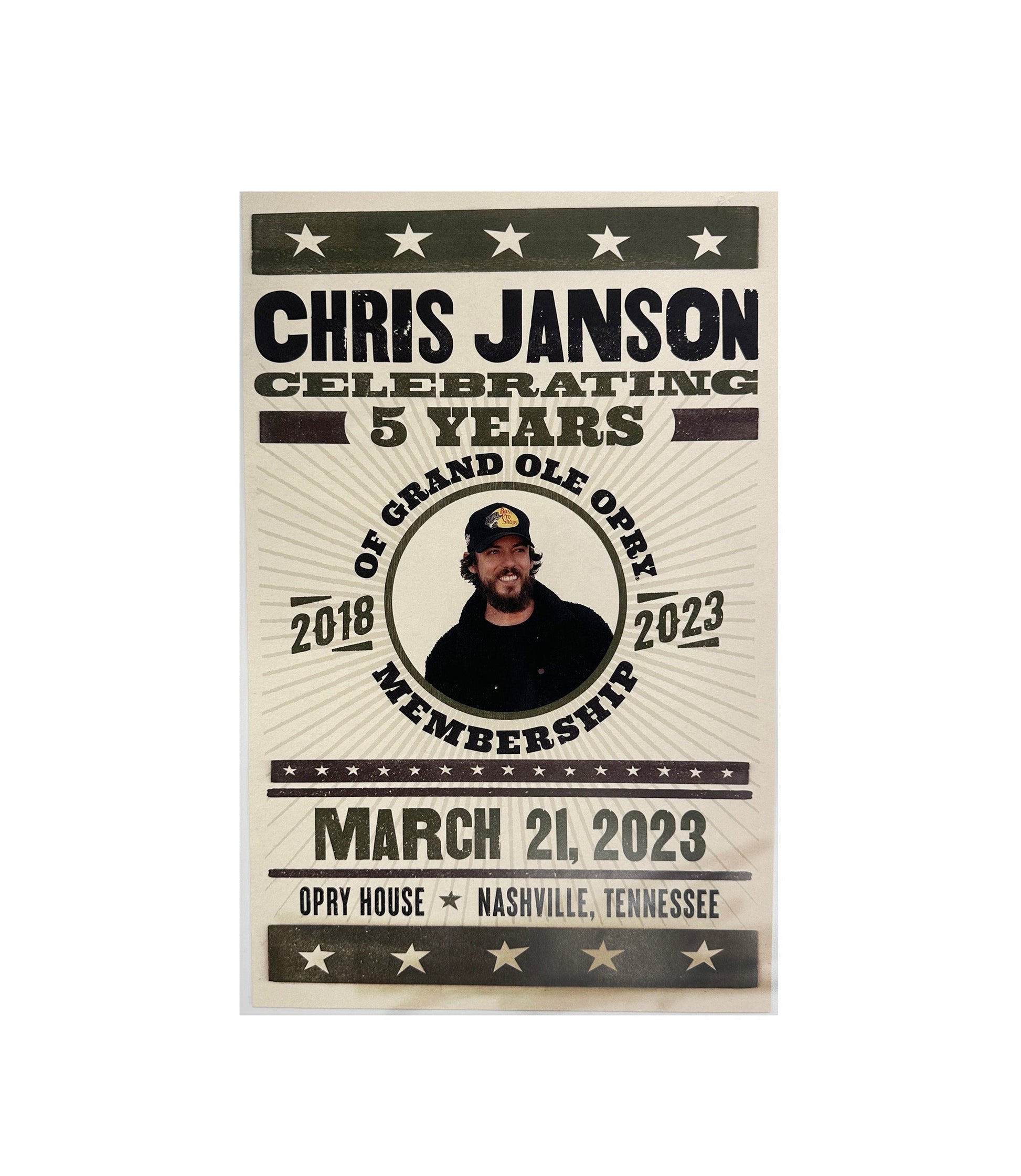 Chris Janson 5th Anniversary Poster - POSTERS