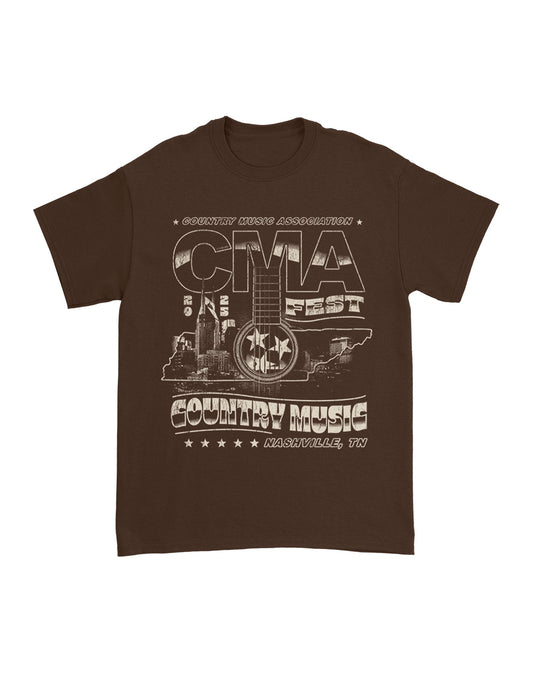 CMA Fest Country Outline T-Shirt - CREWS