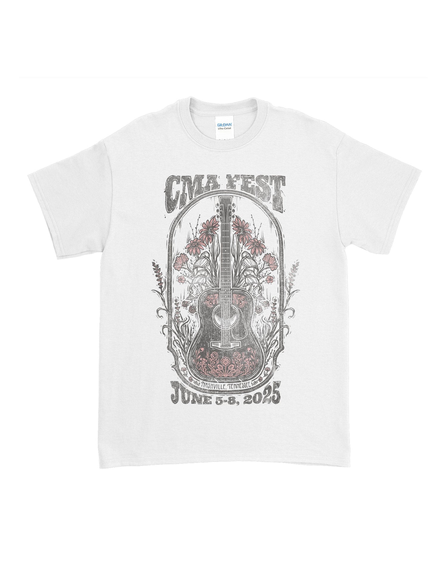 CMA Fest Folk Guitar T-Shirt - CREWS