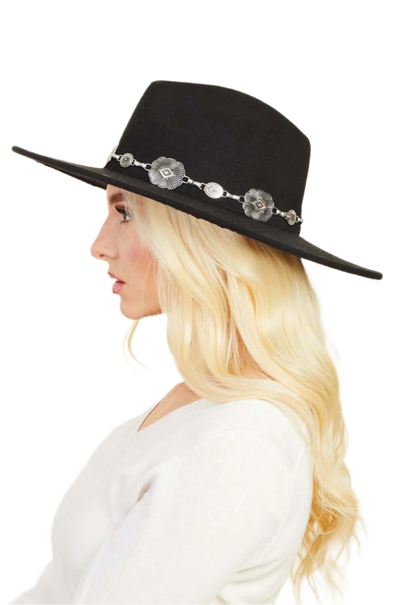 Concho Chain Black Hat - Online Exclusive - HATS