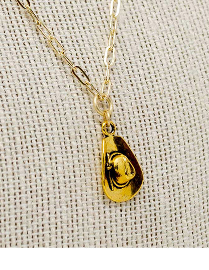 Cowboy Hat Necklace - JEWELRY