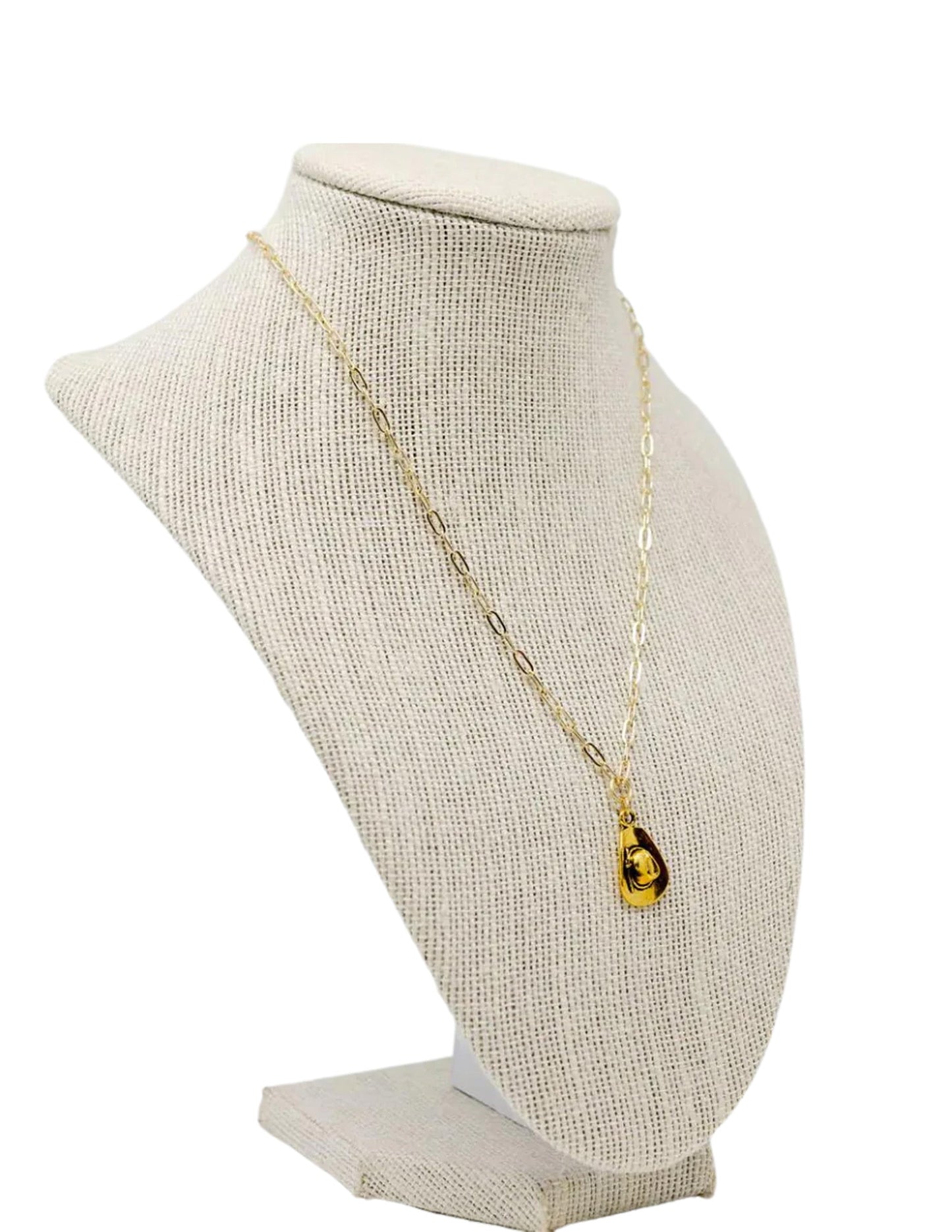 Cowboy Hat Necklace - JEWELRY