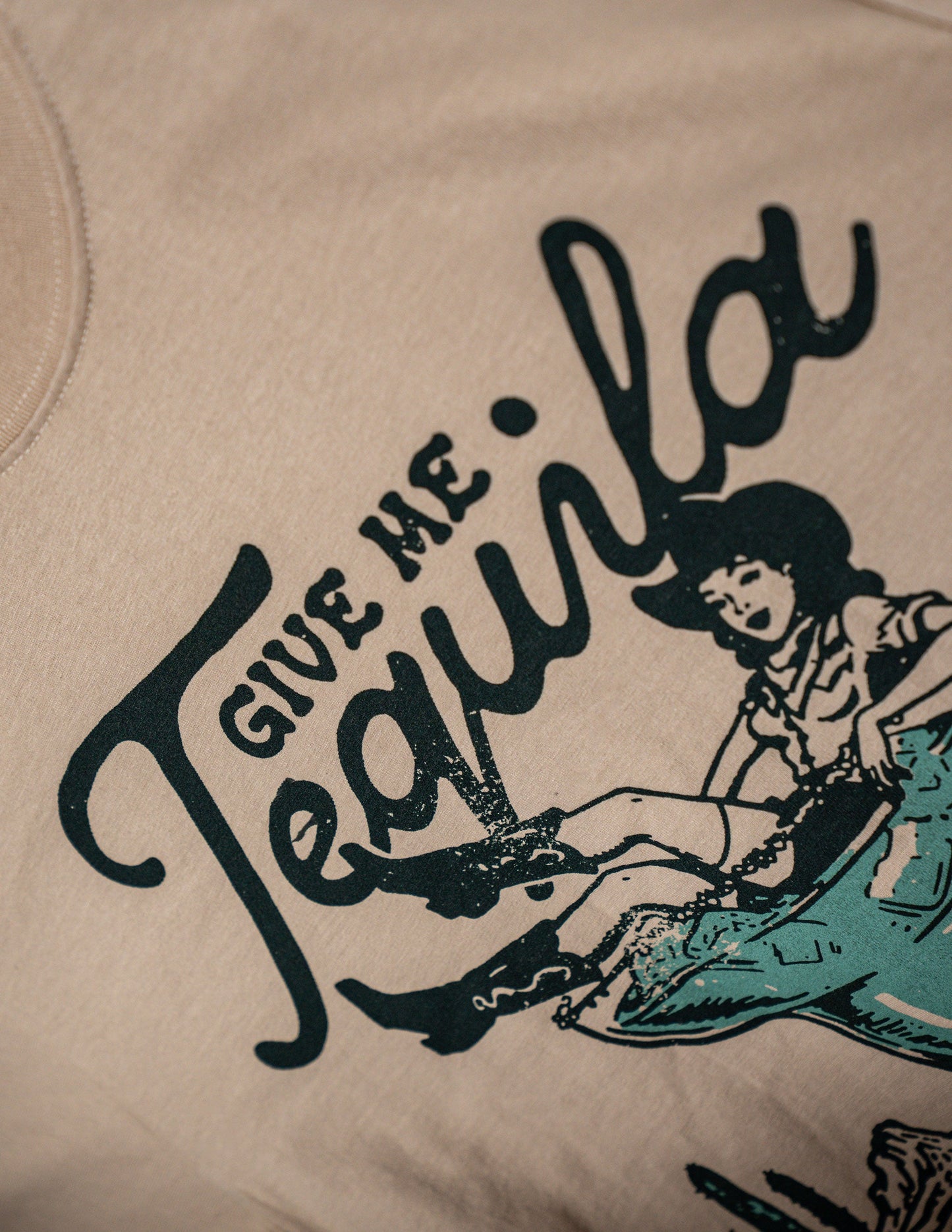 Cowboys + Cocktails Cowgirl on the Rocks T-Shirt - CREWS