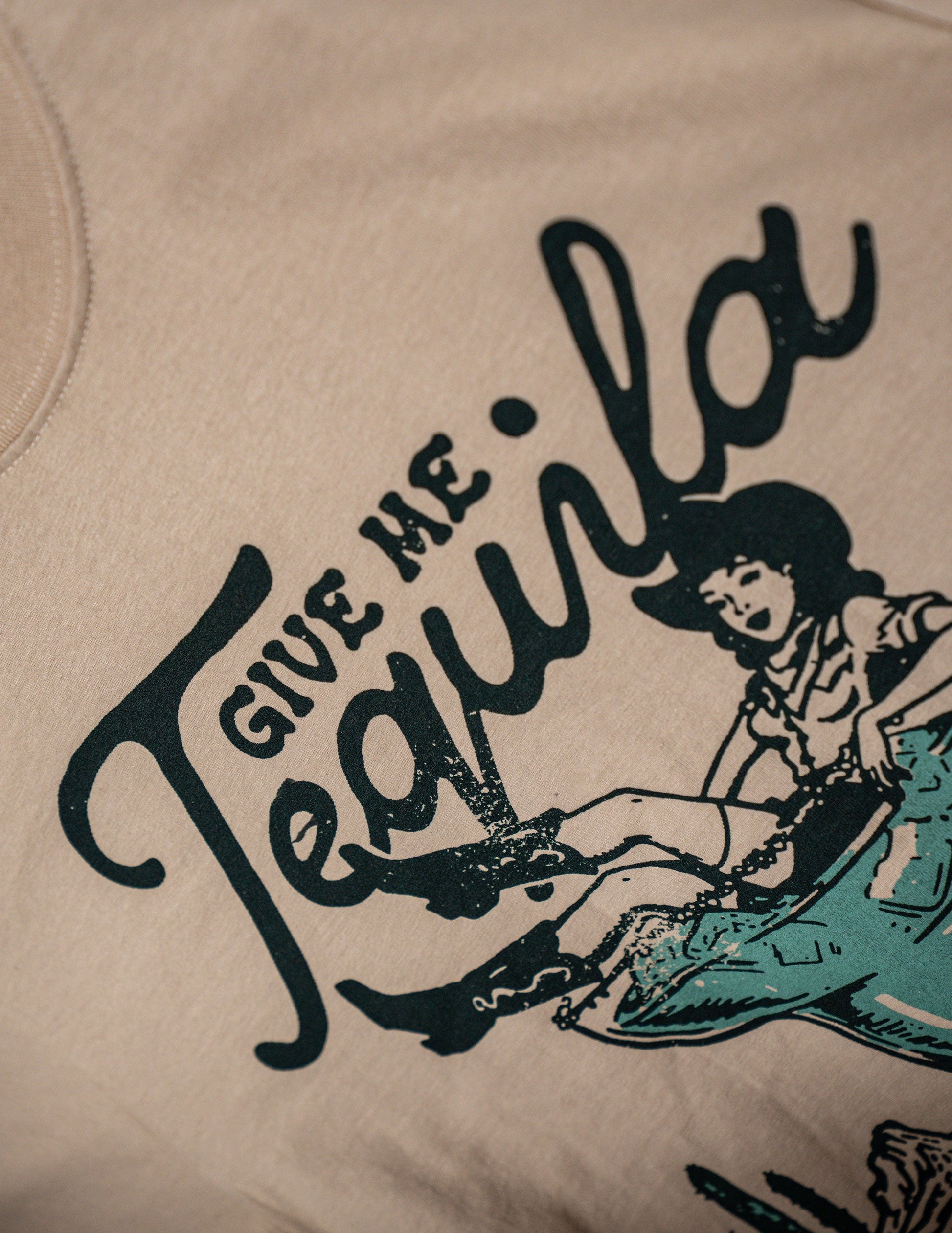 Cowboys + Cocktails Cowgirl on the Rocks T-Shirt - CREWS