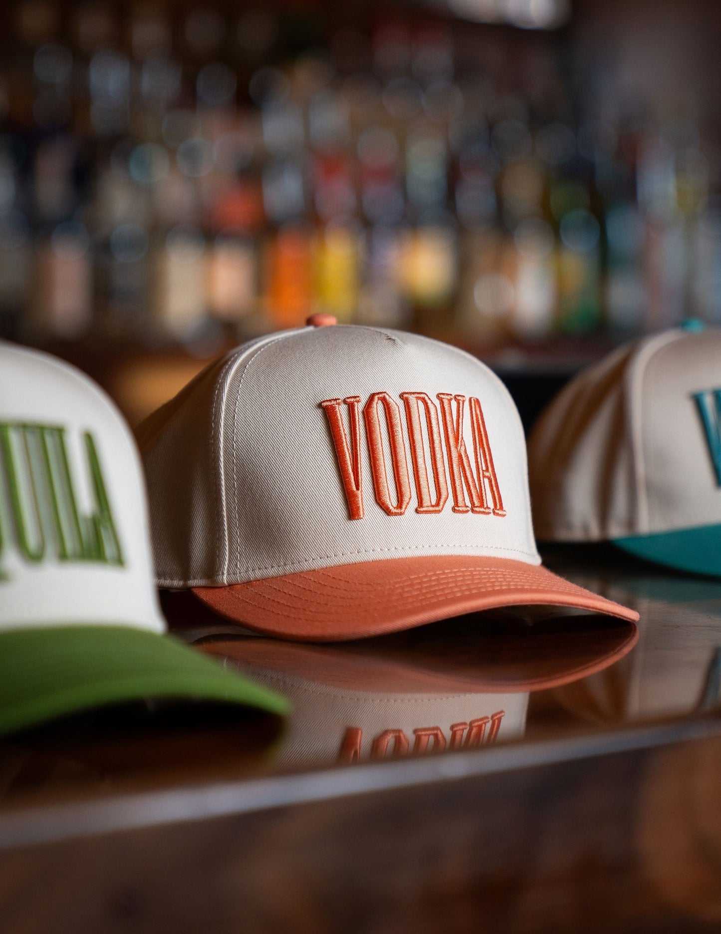 Cowboys + Cocktails Top Shelf Vodka Trucker Hat - BASEBALL