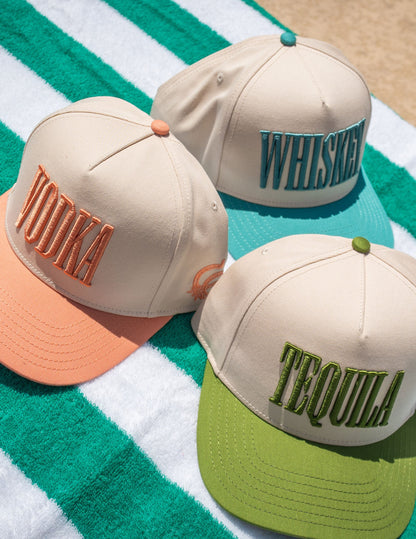 Cowboys + Cocktails Top Shelf Whiskey Trucker Hat - BASEBALL