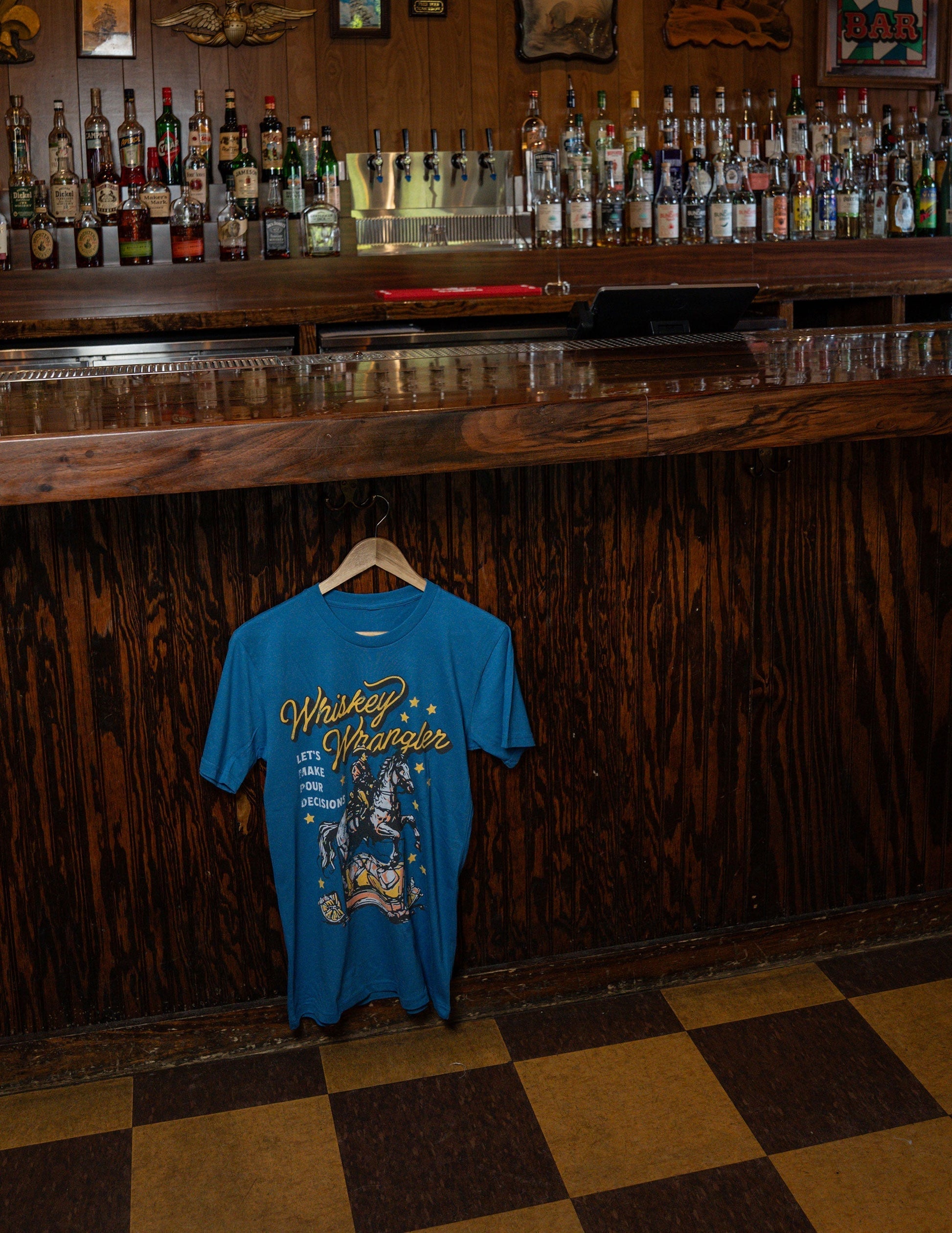 Cowboys + Cocktails Whiskey Wrangler T-Shirt - CREWS