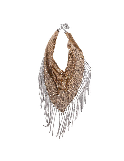 Crystal Bandana Scarf - GOLD / NONE - BANDANA
