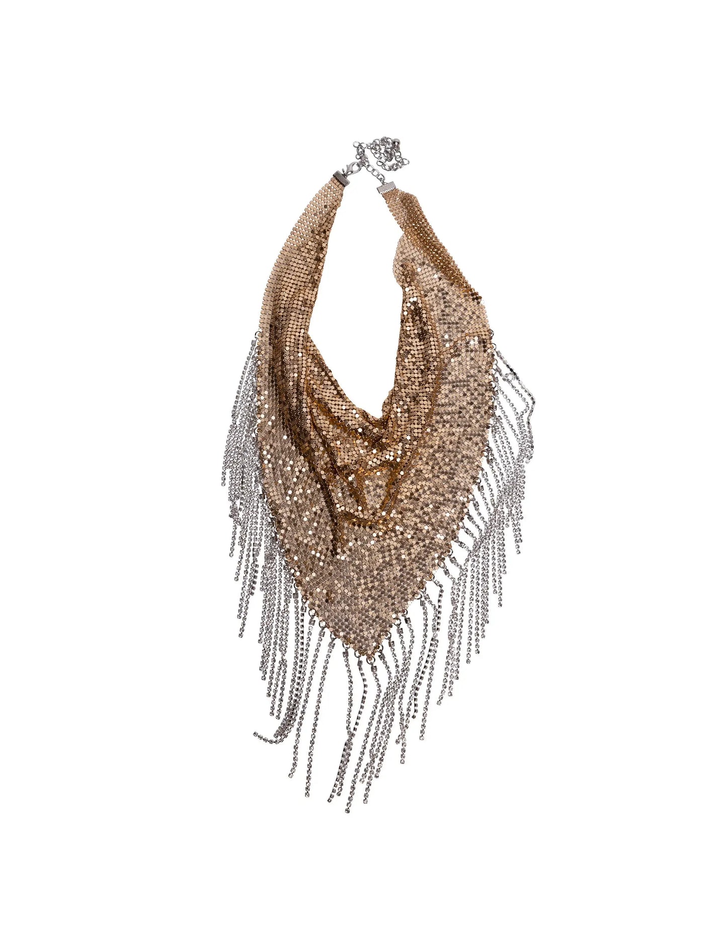 Crystal Bandana Scarf - GOLD / NONE - BANDANA