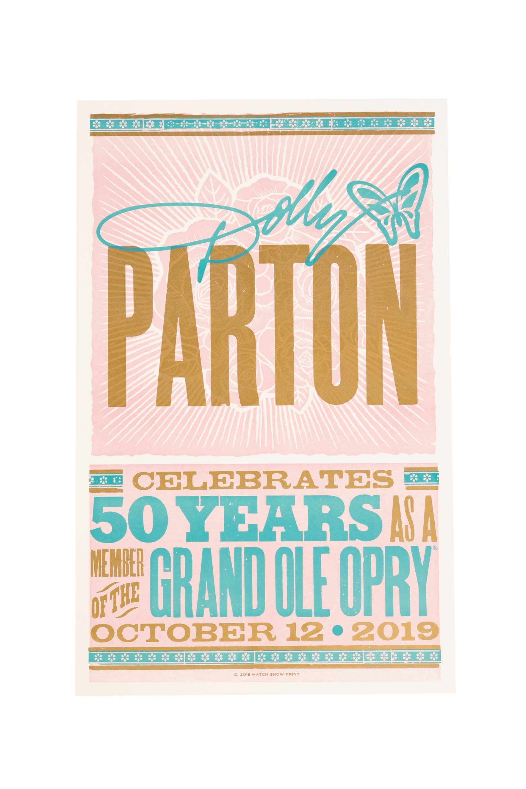 Dolly Parton 50th Opry Anniversary Hatch Show Print - POSTERS