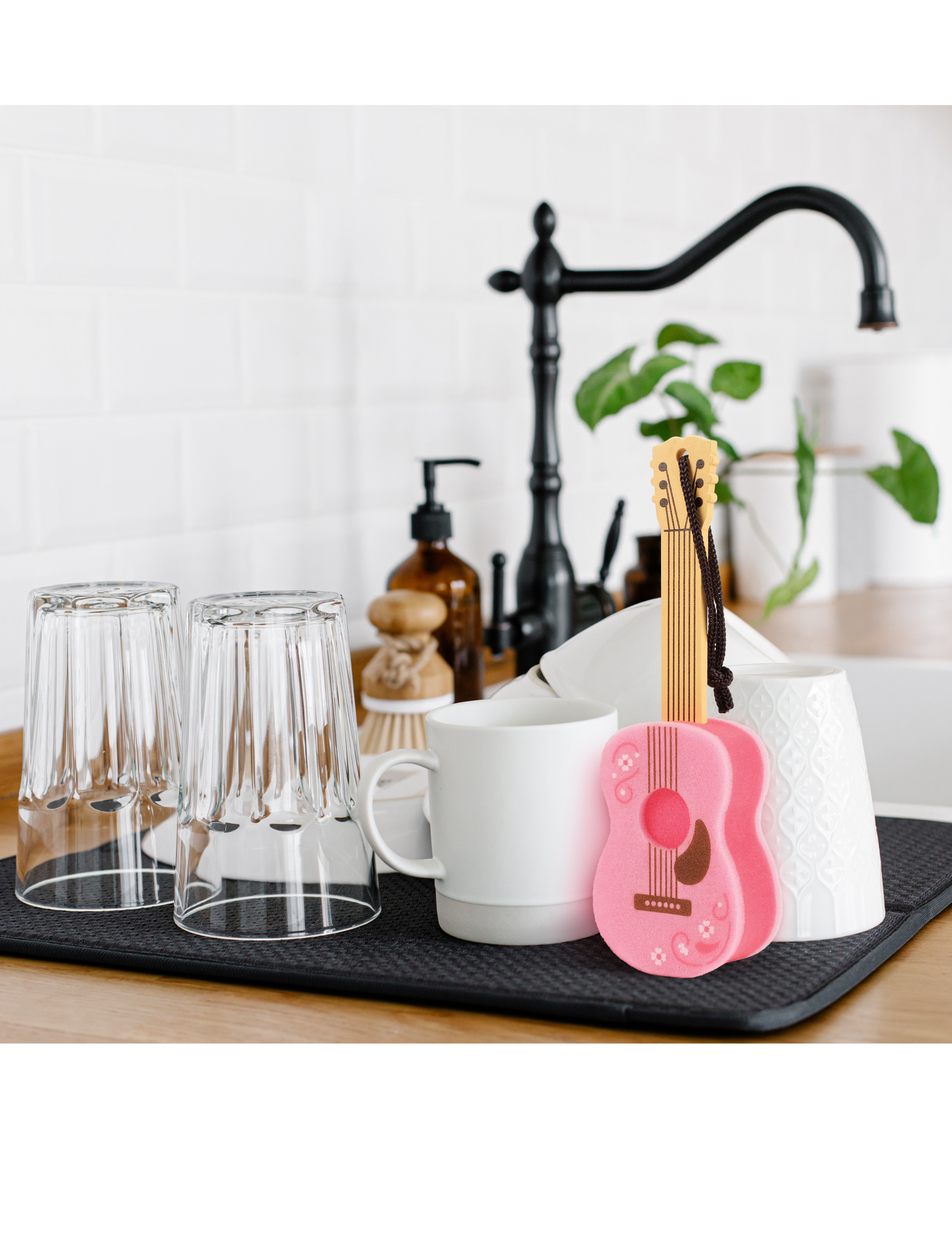 Dolly Parton Long-Handled Guitar Sponge - MISC KITCHEN