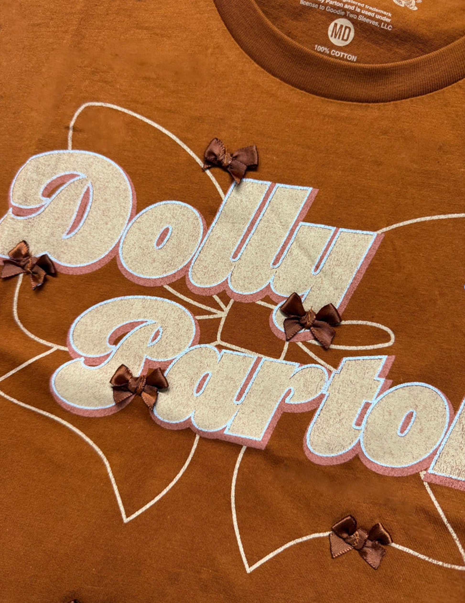 Dolly Parton Mini Ribbon Bow Tank - CROPS