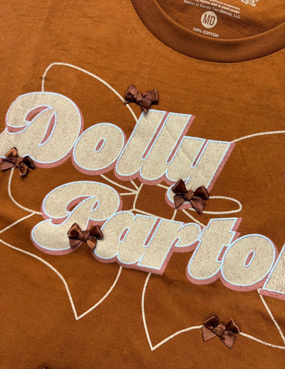 Dolly Parton Mini Ribbon Bow Tank - CROPS