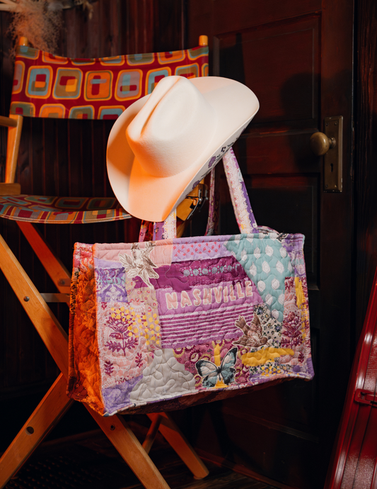 Fall To Pieces Nashville Quilted Large Tote - BAGS