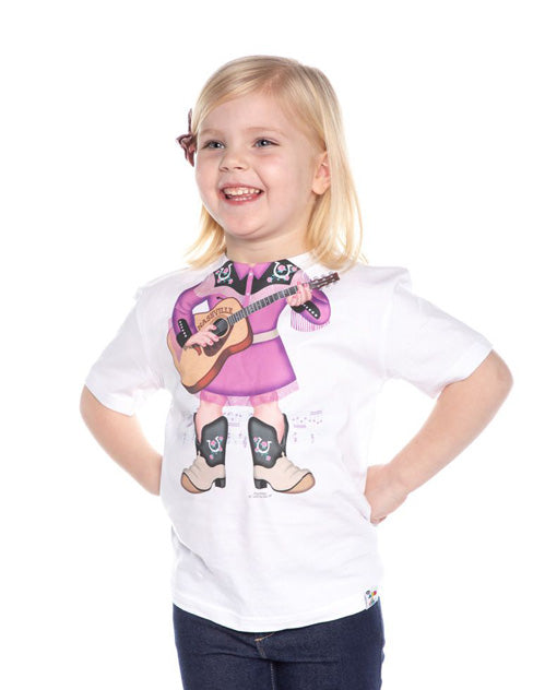 Female Country Singer Novelty Toddler T-Shirt - WHITE / 2T - KIDS APPAREL