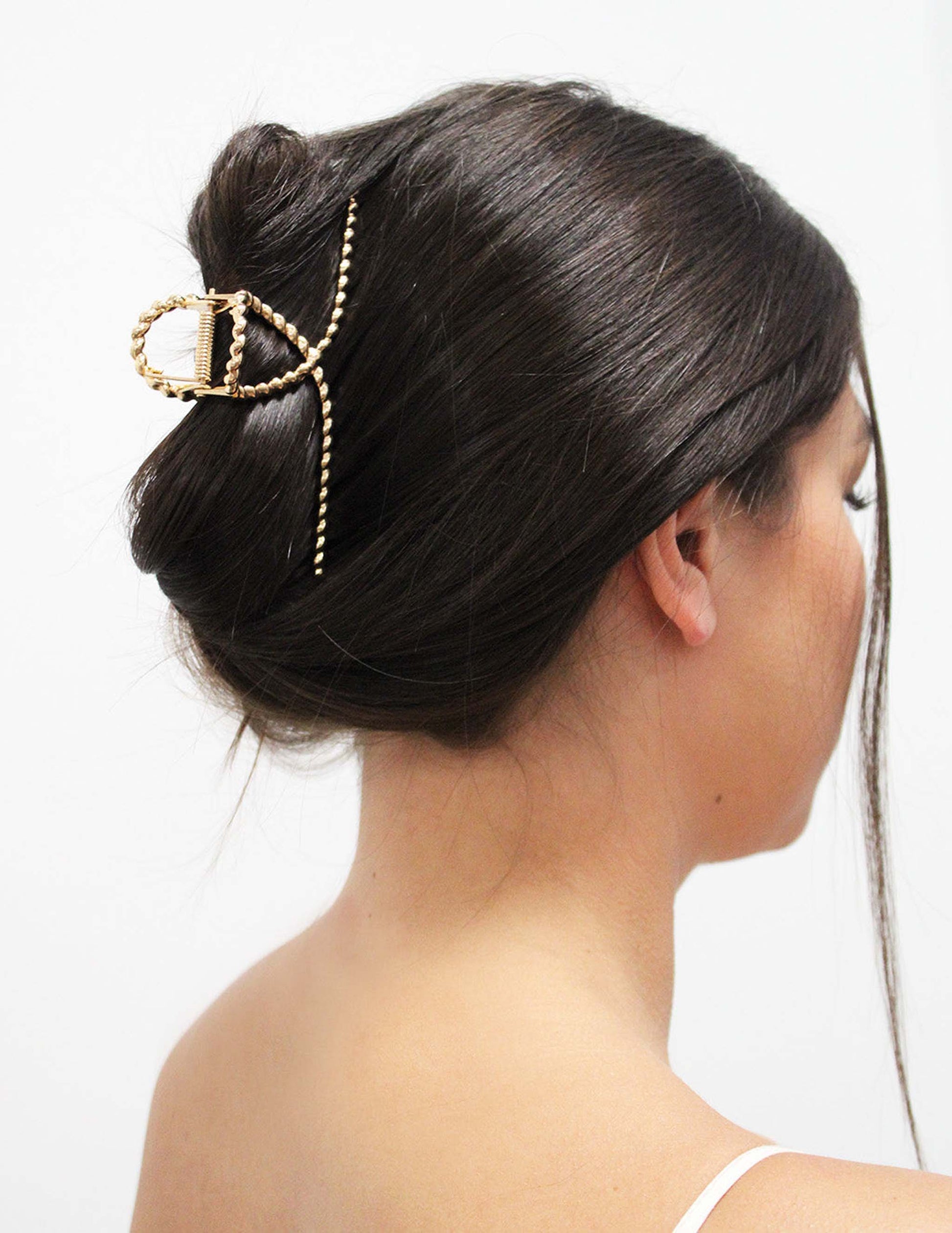 Gold Rope Lasso Claw Clip - HEAD ACCESSORIES
