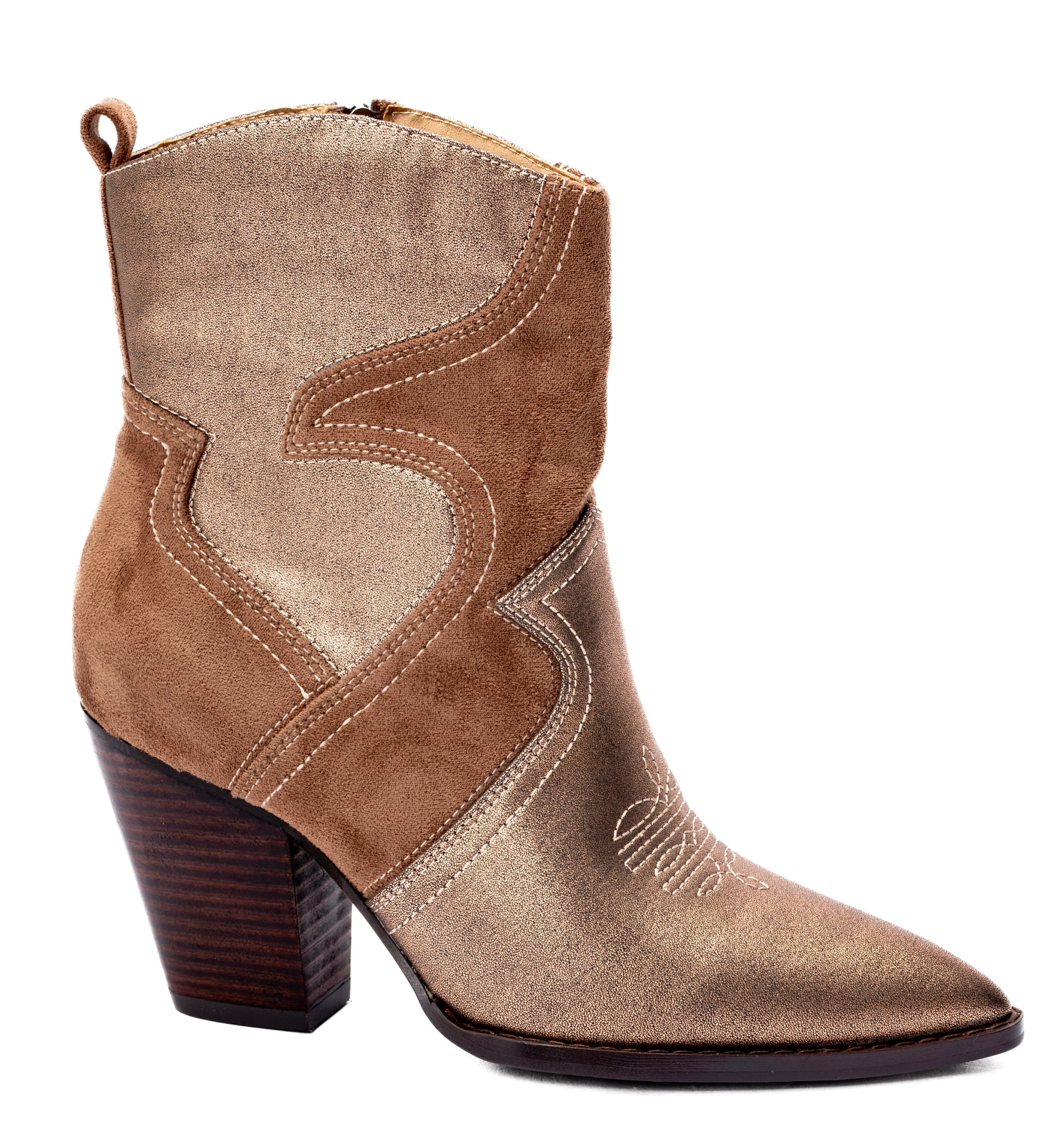 Good Lookin Two Toned Ankle Boot by Corkys - FOOTWEAR