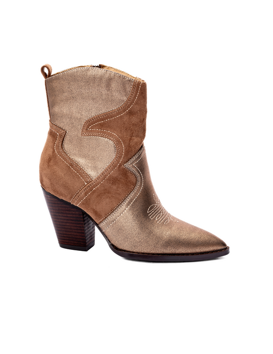 Good Lookin Two Toned Ankle Boot by Corkys - FOOTWEAR