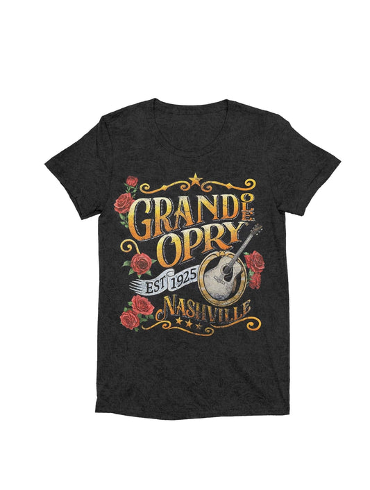 Grand Ole Opry Guitar Rhinestone T-Shirt - S/S