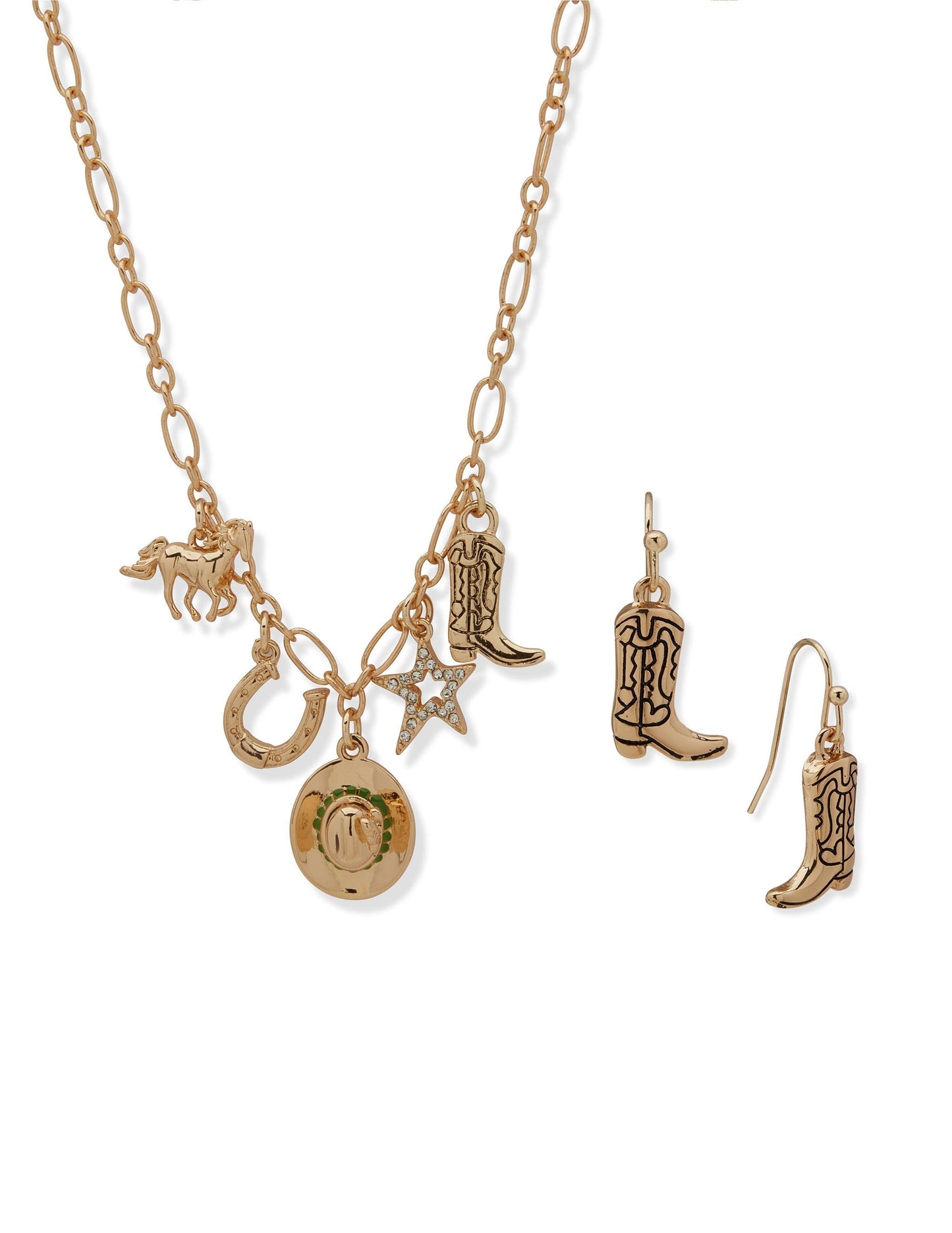 Hallmark x Opry Boot Charm Earring Necklace Set - NECKLACE