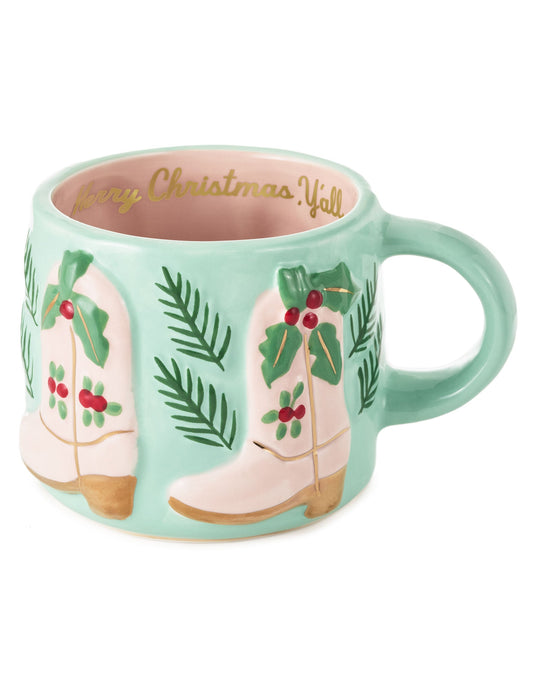 Hallmark x Opry Christmas Cowgirl Mug - MUGS