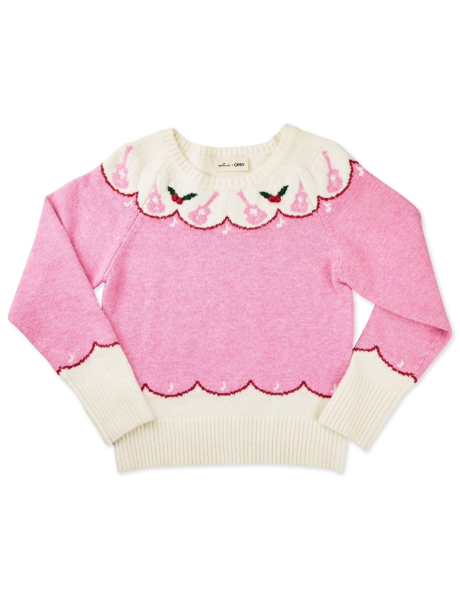 Hallmark x Opry Guitar Christmas Sweater - CREW SWEATSHIRTS