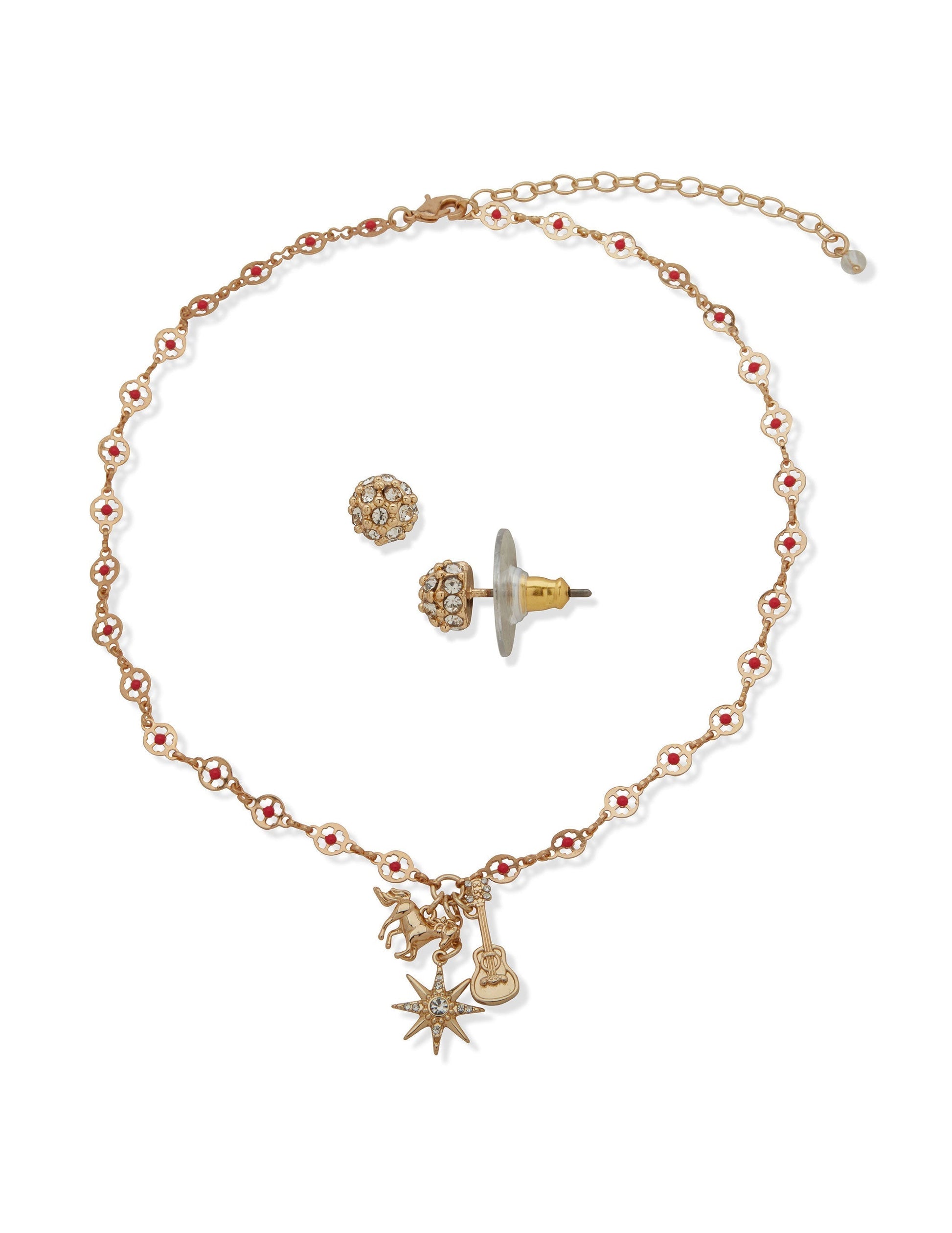 Hallmark x Opry Horse Charm Earring Necklace Set - NECKLACE