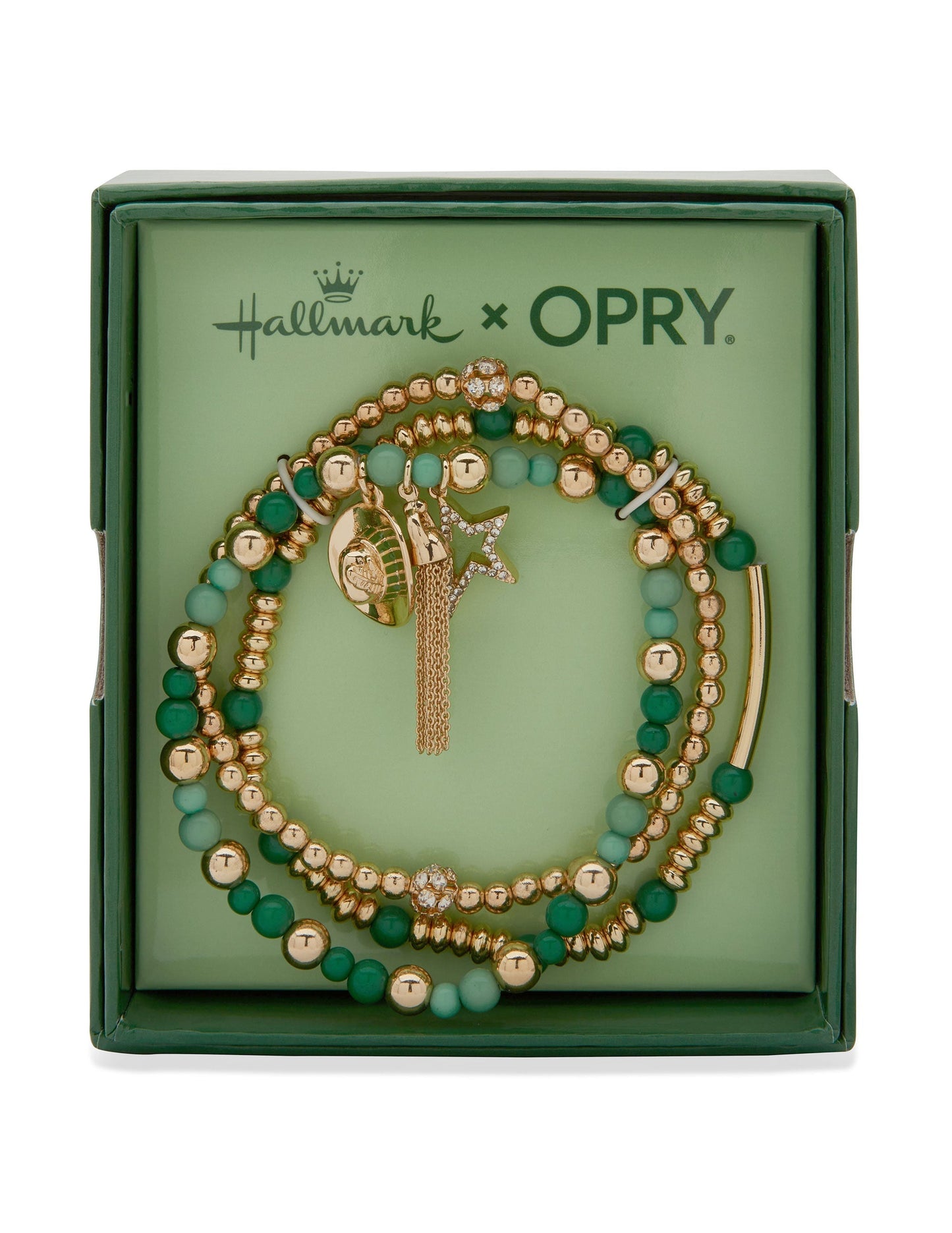 Hallmark x Opry Set of 3 Beaded Star Charm Bracelets - BRACELETS