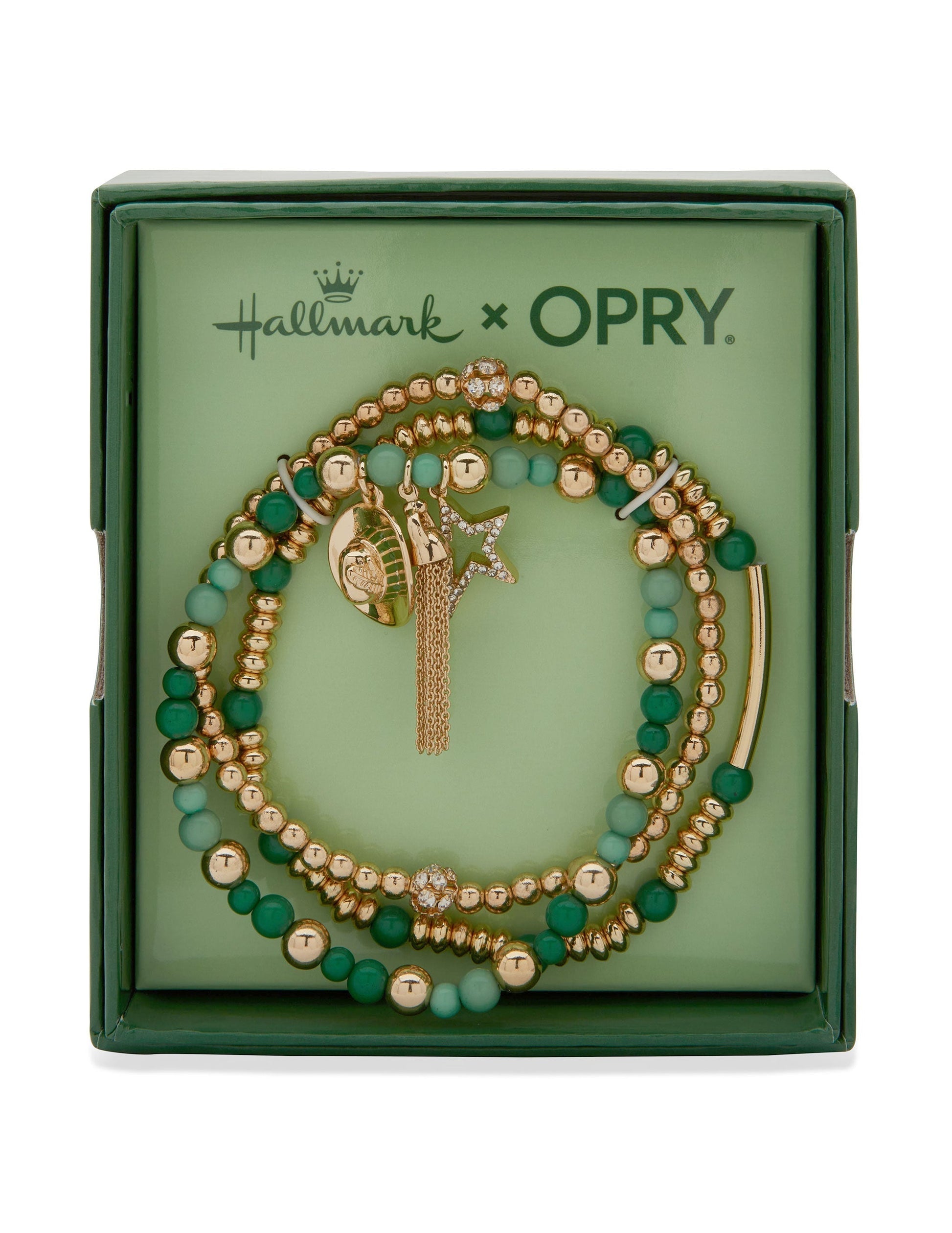 Hallmark x Opry Set of 3 Beaded Star Charm Bracelets - BRACELETS