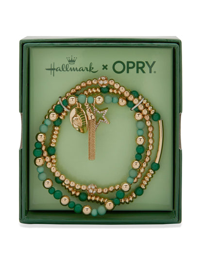 Hallmark x Opry Set of 3 Beaded Star Charm Bracelets - BRACELETS