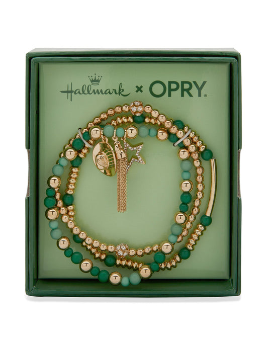 Hallmark x Opry Set of 3 Beaded Star Charm Bracelets - BRACELETS