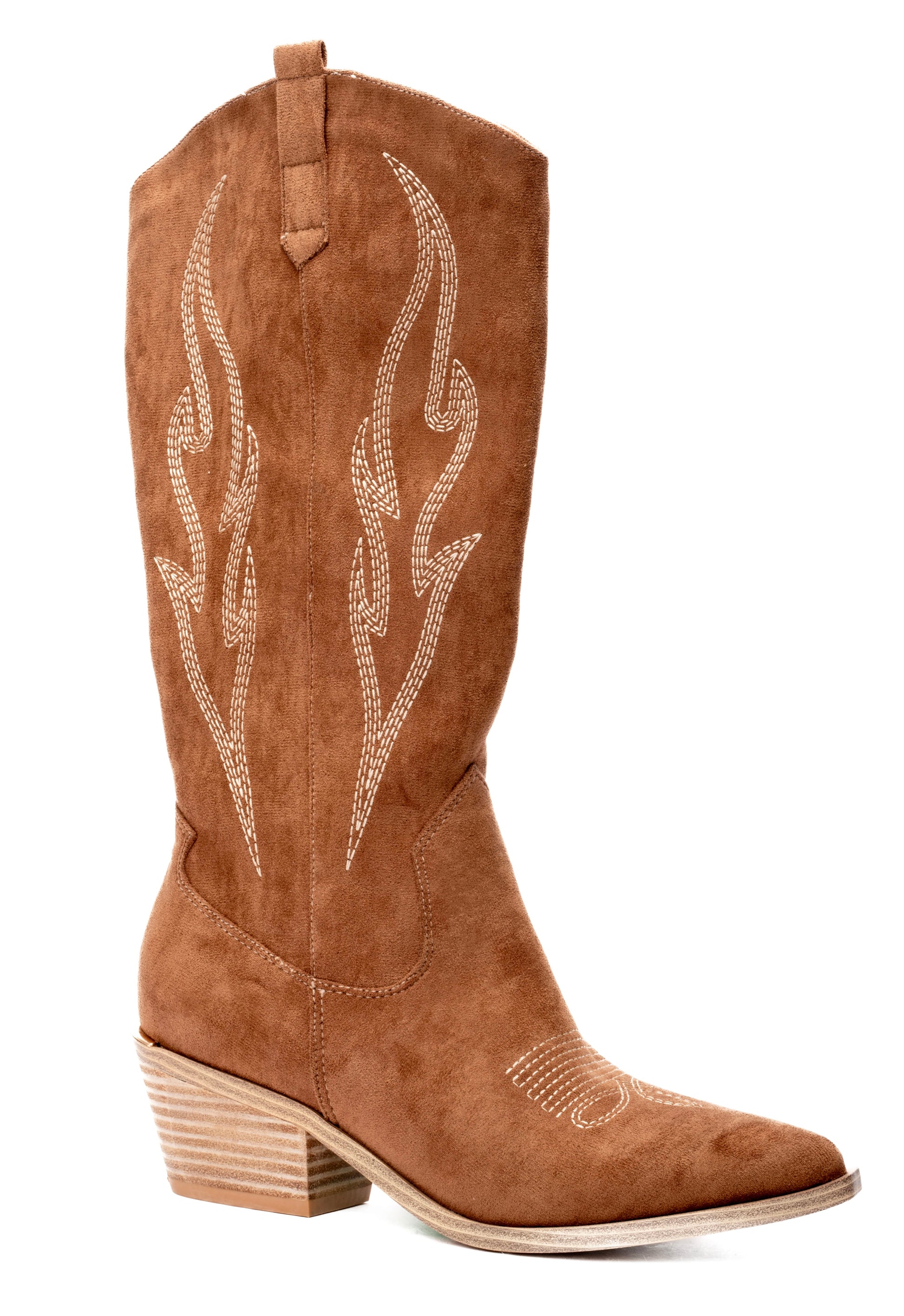 Headline Flame Stitch Calf Boot by Corkys - FOOTWEAR