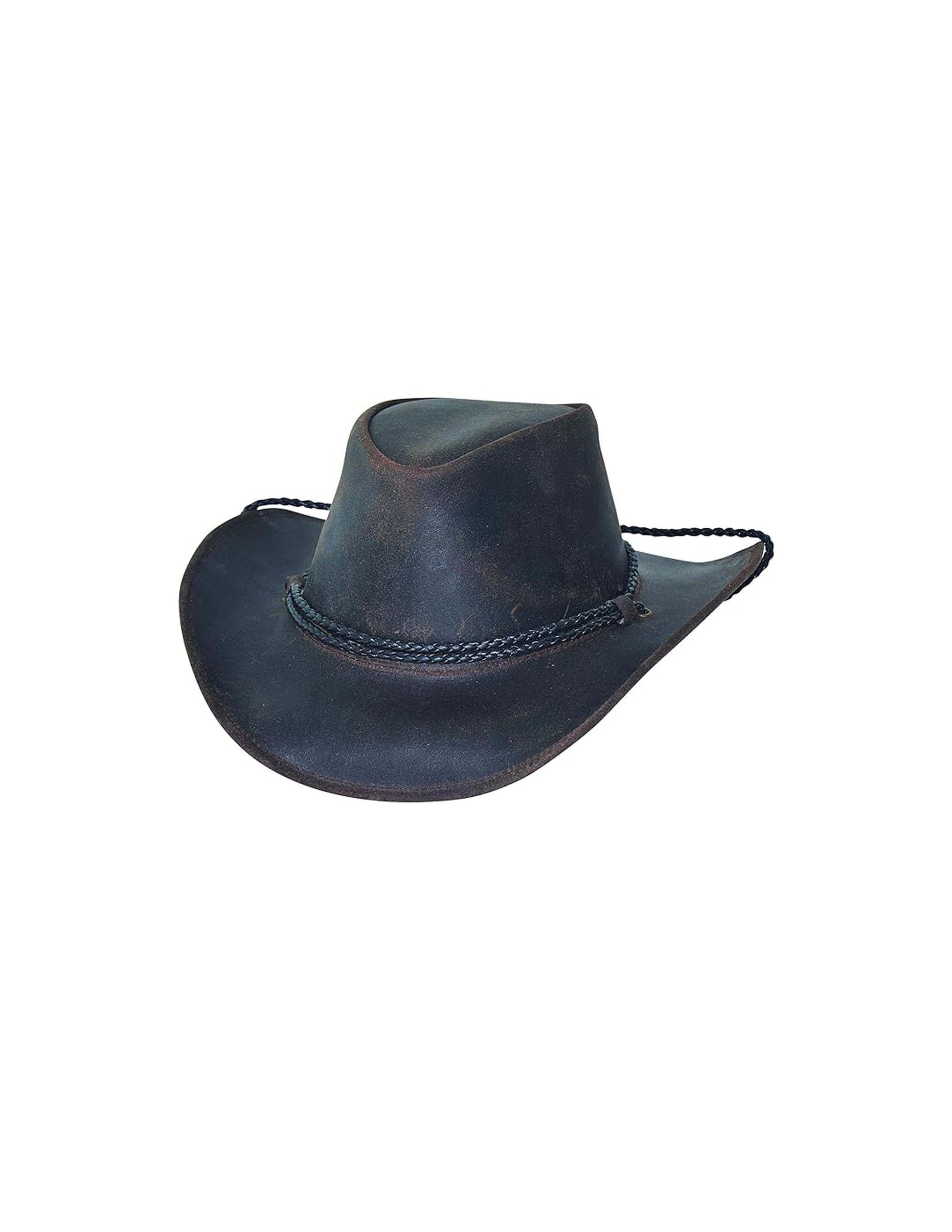 Hilltop Leather Cowboy Hat - HATS