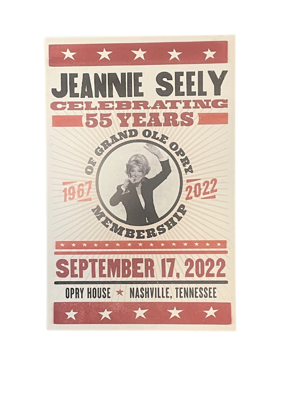 Jeannie Seely 55th Opry Member Anniversary Poster - POSTERS